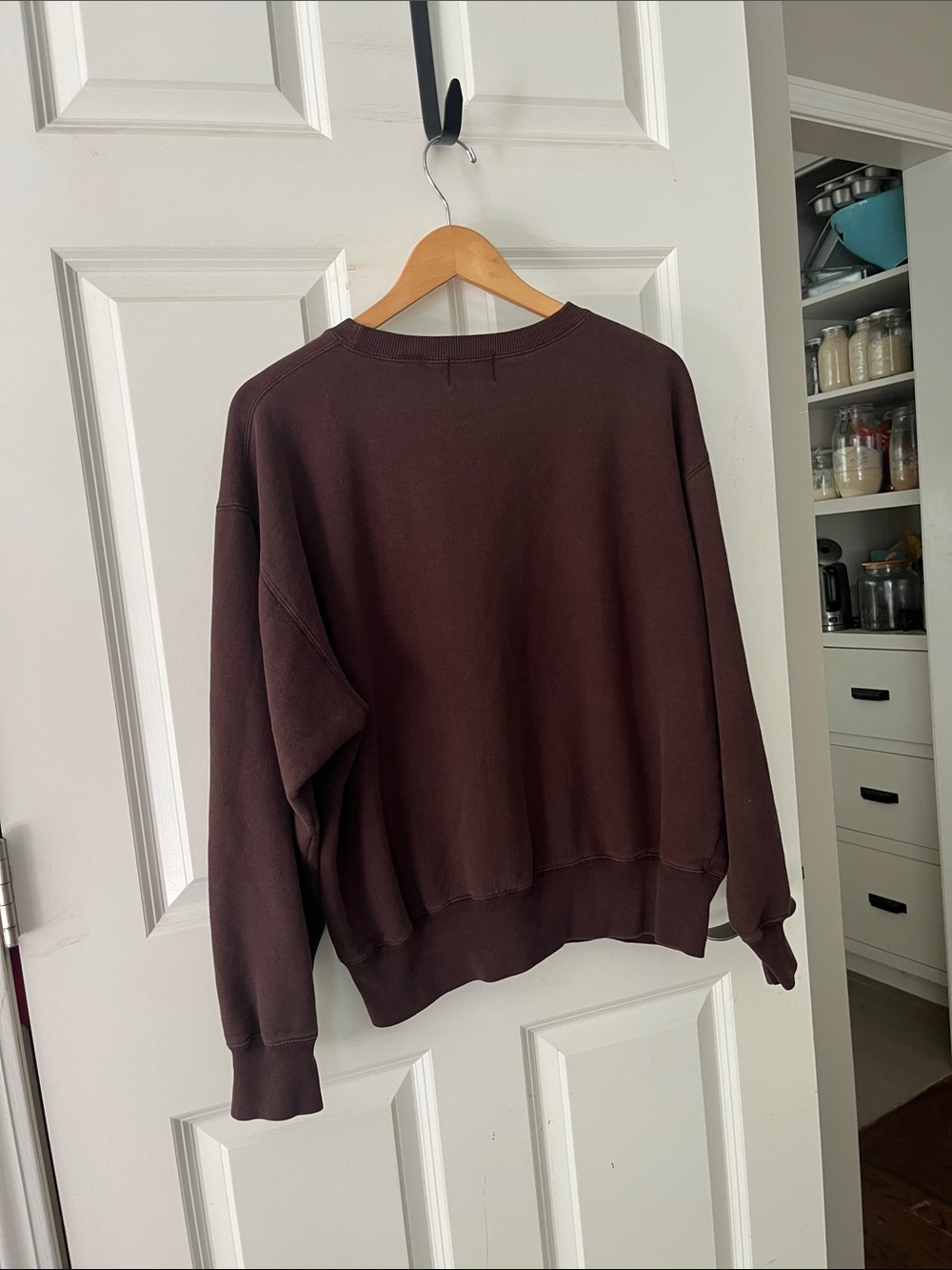 Vintage GAP Brown 80s 90s Pullover Crewneck Oversized Sweatshirt Unisex Sz small - Picture 6 of 6